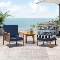 Dytxiii Outdoor Replacement Cushion Cover Set Of 2 Piece For Patio Rattan Wicker Chair Sofa Furniture With Water Repellent Fabri