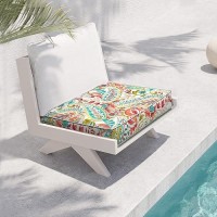 Dytxiii Patio Cushion Covers 22 X 20 X 4 Inch Patio Chair Seat Covers Only Water Resistant Patio Cushion Slipcovers Replacemen