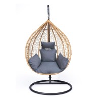Bielik Waterproof Outdoor Hanging Egg Chair Cushion - Garden Cushion - Pillow For Cocoon Chair (Darkgray)
