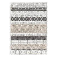 Rugshop Marbella Contemporary Boho Nonshedding Patio Deck Backyard Indooroutdoor Area Rug 5 X 7 Gray