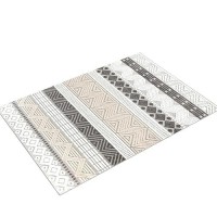 Rugshop Marbella Contemporary Boho Nonshedding Patio Deck Backyard Indooroutdoor Area Rug 5 X 7 Gray