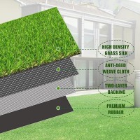 Freadem Artificial Grass Turf For Pet Dogs 11 X 64 Fake Grass Lawn With Drain Holes Indoor Outdoor Synthetic Grass Mat For G