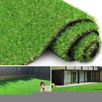 Freadem Artificial Grass Turf For Pet Dogs 8 X 64 Fake Grass Lawn With Drain Holes Indoor Outdoor Synthetic Grass Mat For Ga