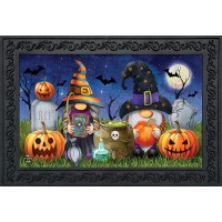 Briarwood Lane Halloween Gnomes Doormat Spooky Humor 30 X 18