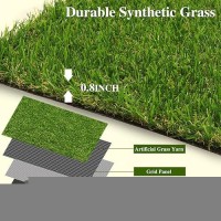 Weidear Artificial Grass 11 Ft X 44 Ft  0.8 Inch Fake Grass Mat  4 Tones Synthetic Turf Rug  Indoor Outdoor Turf Grass For Dogs Pets/Patio Lawn Landscape Garden  Customized Sizes