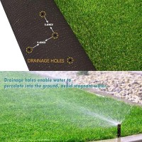 Heyroll Artificial Turf Grass Indoor Outdoor 5 Ft X 75 Ft 08 Inch Realistic Synthetic Fake Grass Artificial Lawn Rug Dog Pets