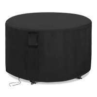 Jungda Patio Furniture Covers Round 32 Inch Outdoor Round Table Cover Waterproof Round Patio Furniture Cover For All Weather Resistant - 32 X 28 Inch