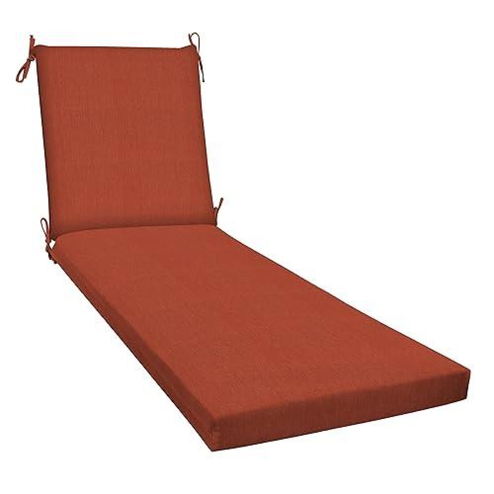 Honeycomb Outdoor Chaise 225 W X 70 L Textured Solid Terracotta Patio Cushion