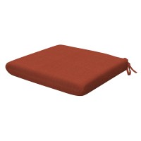 Honeycomb Indoor/Outdoor Textured Solid Terracotta Universal Seat Cushion: Recycled Fiberfill, Weather Resistant, Comfortable And Stylish Pack Of 2 Patio Cushions: 18