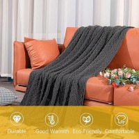 Ntbay Acrylic Knitted Oversized 60X80 Twin Throw Blanket Lightweight And Soft Cozy Decorative Woven Blanket With Tassels For Tr