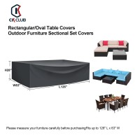 Patio Furniture Sectional Set Covers Large Waterproof Extralarge Outdoor Furniture Set Covers Loveseat Set Covers Rectangle Heavy Duty 127