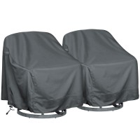 Outdoor Swivel Lounge Chair Cover 2 Pack, Fits To (39