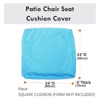 Youngseahome Patio Seat Cushion Covers Washable Slip Covers Replacement Waterproof Outdoor Furniture Chair Cushion Pillow Seat C