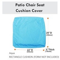 Youngseahome Patio Seat Cushion Covers Washable Slip Covers Replacement Waterproof Outdoor Furniture Chair Cushion Pillow Seat C