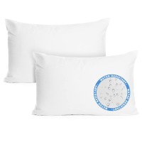 Fixwal 12X20 Inches Outdoor Pillow Inserts Set Of 2, Waterproof Decorative Throw Pillows Insert, Square Pillow Form For Patio, Furniture, Bed, Living Room, Garden ( White )