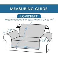 Hversailtex Loveseat Slipcover Reversible Loveseat Cover Seat Width Up To 46 Water Resistant Couch Cover With Elastic Strap Q