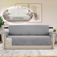 Hversailtex Reversible Couch Covers For 3 Cushion Couch Water Resistant Sofa Couch Cover Washable Furniture Cover With Nonslip