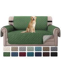 Hversailtex Reversible Loveseat Cover For 2 Cushion Couch Water Resistant Loveseat Couch Cover For Dog Non Slip Furniture Prote