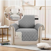 Hversailtex Reversible Chair Couch Covers For 1 Cushion Couch Sofa Water Resistant Chair Slipcover Quilted Chair Cover Super An