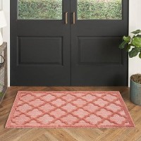 Nourison Easy Care Indooroutdoor Coralorange 2 X 4 Area Rug Easy Cleaning Non Shedding Bed Room Living Room Dining Room