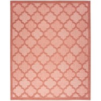 Nourison Easy Care Moroccan Coralorange 9 X 12 Area Rug Trellis Easy Cleaning Non Shedding Bed Room Living Room Dining