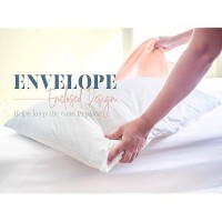 Elegant Comfort 4Pack Solid Pillowcases 1500 Premium Hotel Quality Microfiber Smooth Weave Wrinkle And Stain Resistant Easy