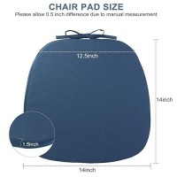 Gueglsa Outdoor Waterproof Seat Cushions 14X14 Inch Non Slip Metal Chair Pad With Ties U Shaped Metal Chair Cushion For Kitche