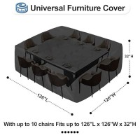 Outdoorlines Outdoor Waterproof Patio Table Furniture Set Covers Rectangle Couch Sectional Cover Outside Weatherproof Patio Fu