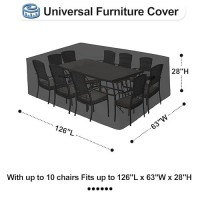 Outdoorlines Outdoor Waterproof Patio Table Furniture Set Covers Rectangle Couch Sectional Cover Outside Weatherproof Patio Fu