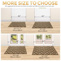 Hicorfe Indoor Doormat Front Back Door Rubber Backing Non Slip 32X48 Absorbent Resist Dirt Entrance Doormat Inside Floor Mat