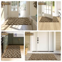 Hicorfe Indoor Doormat Front Back Door Rubber Backing Non Slip 32X48 Absorbent Resist Dirt Entrance Doormat Inside Floor Mat