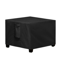 Easygoing Square Patio Ottoman Cover Waterproof Outdoor Ottoman Cover Fade Resistant Patio Side Table Cover Durable Outdoor