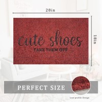 Entryway Cute Shoes Take Them Off Outdoor Mats With Rubber Backing Doormat Indoor Mat Polystyrene Backing Non Slip Natural Mat 1