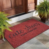 Entryway Cute Shoes Take Them Off Outdoor Mats With Rubber Backing Doormat Indoor Mat Polystyrene Backing Non Slip Natural Mat 1