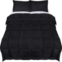 Utopia Bedding King Size Comforter Set With 2 Pillow Shams  Bedding Comforter Sets  Down Alternative Black Comforter  Soft And Comfortable  Machine Washable (Pack Of 3)