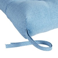 Greendale Home Fashions Outdoor 44 X 22-Inch High Back Chair Cushion, Set Of 1, Denim