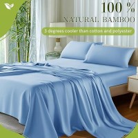 Shilucheng 100 Viscose Derived From Bamboo Sheets Cal King Size 4Pcs Ultra Cooling Silky Soft Bed Sheets 16 Deep Pocket