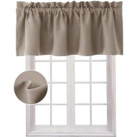 Hiasan Valance Curtains For Kitchen Blackout Thermal Insulated Solid Window Curtain Valance Camel 60 X 18 Inches 1 Panel