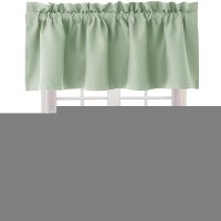 Hiasan Valance Curtains For Kitchen Blackout Thermal Insulated Solid Window Curtain Valance Seafoam Green 42 X 18 Inches 1 Pa