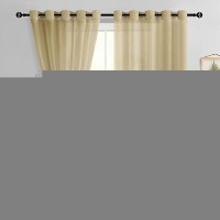 Hiasan Taupe Sheer Curtains For Bedroom With Tiebacks Grommet Light Filtering Lightweight Extra Wide Voile Textured Window Curt