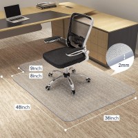 Office Chair Mat For Carpeted Floors With Lip, 48