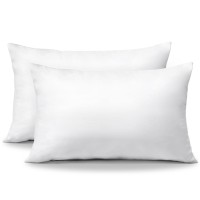 Otostar Pack Of 2 Throw Pillow Inserts 12 X 20 Cushion Inner Soft Fluffy Plump Stuffer Cushion Pads White Decorative Pillow Ins