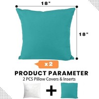 Ideehome Outdoor Pillows For Patio Furniture Outdoor Pillows Set Of 2 With Inserts Included Waterproof Outdoor Throw Pillow C