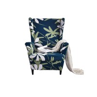 Eco-Ancheng Wingback Chair Slipcover 2 Piece Slipcovers For Wingback Chairs Spandex Wingback Chair Covers Washable Furniture Protector With Elastic Bottom For Living Room Wingback Chairs