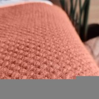 Lomao Knitted Throw Blanket With Tassels Bubble Textured Lightweight Throws For Couch Cover Home Decor Coral 50X60