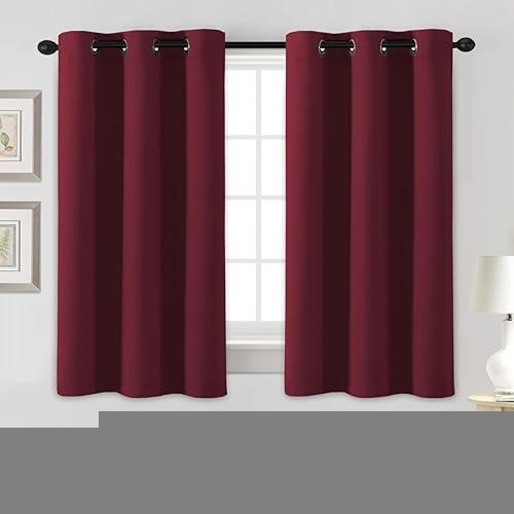 Hversailtex Blackout Curtains For Bedroom Thermal Insulated Room Darkening Living Room Curtains 54 Inch Long Grommet Privacy Pr