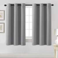 Hversailtex Blackout Curtains For Bedroom Thermal Insulated Room Darkening Living Room Curtains 54 Inch Long Grommet Privacy Pr