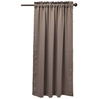 Sun Zero Barrow Energy Efficient Rod Pocket Curtain Panel Pair