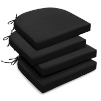 Lovtex Outdoor Chair Cushions Set Of 4 Outdoor Patio Chair Cushions With Ties Waterproof Chair Cushions For Outdoor Furniture