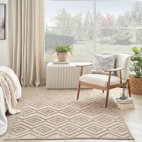 Nourison Versatile Indooroutdoor Natural Beige 5 X 7 Area Rug Easy Cleaning Non Shedding Bed Room Living Room Dining Roo